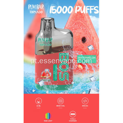 Rum Bar Tornado 15000 Puffs Vape por atacado